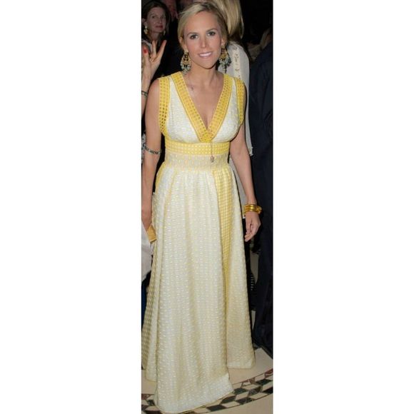 Tory Burch Yellow Silk Maxi Dress - Picture 2 of 10